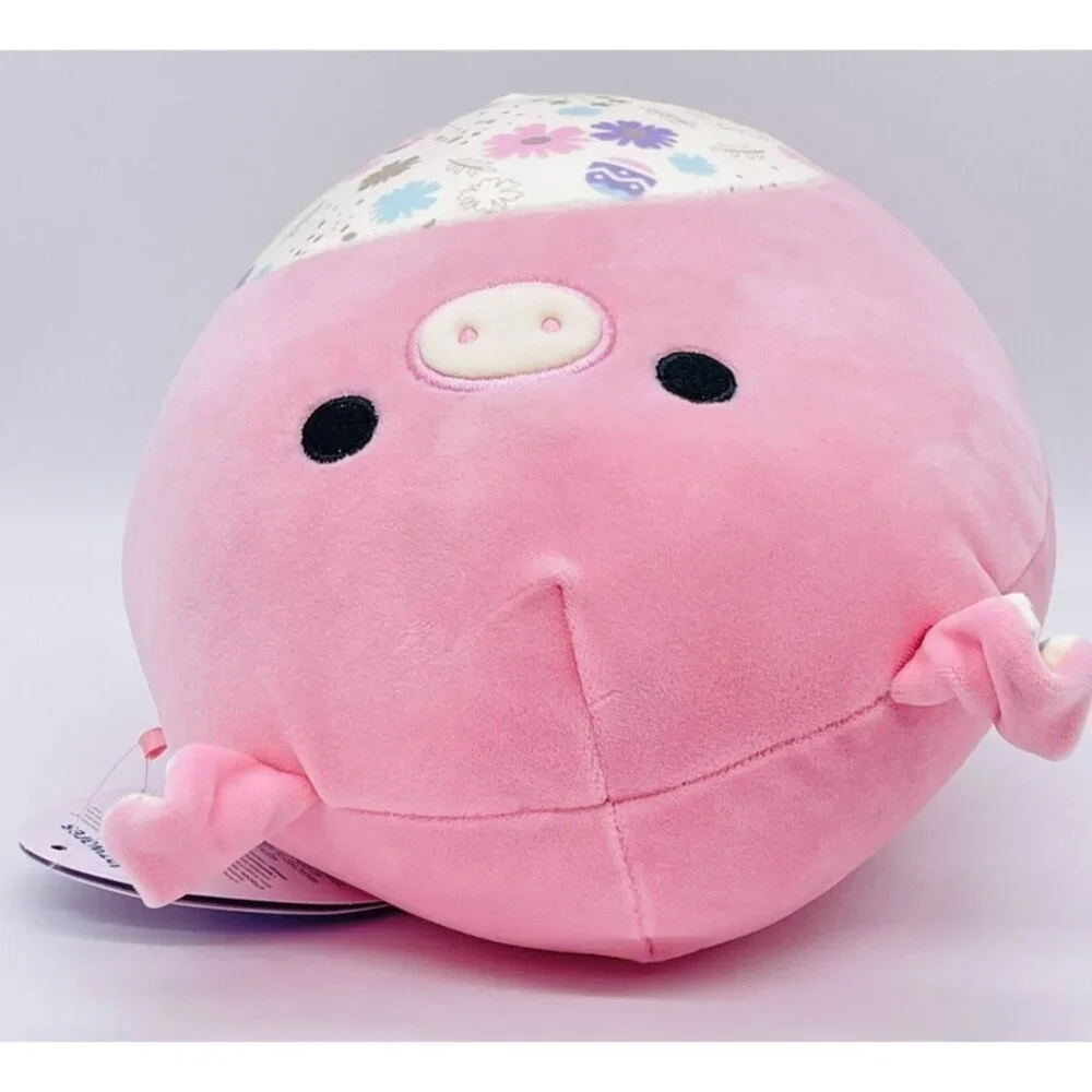 NWT Squishmallows Peter the Pig 8" Plush Stuffed Animal Easter Egg Floral Belly - Picture 4 of 7